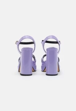Buffalo Vegan May Donna - High Heeled Sandals - Lavender -Fashion Shoe Store a973856bc4644e26985b834dbd0392f7