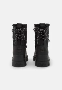 Buffalo Aspha Blizzard Warm - Lace-Up Ankle Boots - Black -Fashion Shoe Store a9870585d33c4b839a2281d723bb58a8