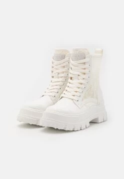 Buffalo Aspha- Platform Ankle Boots - White 10 Buffalo Aspha- Platform Ankle Boots - White -Fashion Shoe Store aade7c1453d44ad0a3c269d20cbf42e5