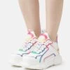 Buffalo Chai - Trainers - White/Rainbow -Fashion Shoe Store ada8a462a731443f8d528e2bc271ad01