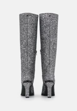 Buffalo Vegan Zoe Boot - High Heeled Boots - Gun Glitter -Fashion Shoe Store af68371f8bf54597a3e5680fae69a7e6