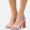 Buffalo Vegan Jean Neat - High Heeled Sandals - Lavender -Fashion Shoe Store b0d1d146f3754308a42ee6bc27e401e7