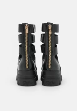 Buffalo Vegan Aspha Zeus - Platform Sandals - Black -Fashion Shoe Store ba6dfe51d8d0445ba9baff0204b2e543