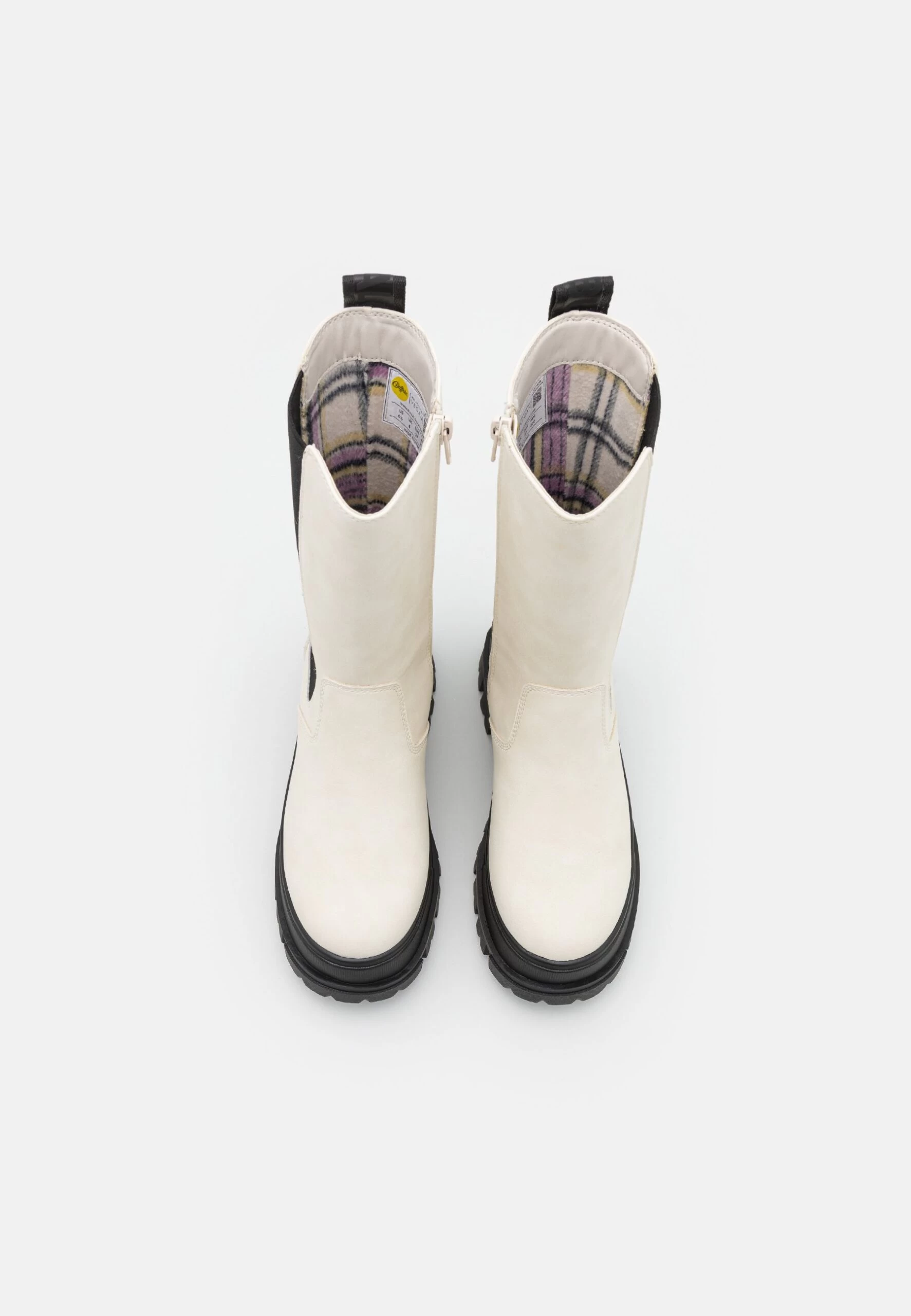 Buffalo Aspha Chelsea Hi - Platform Boots - Eggshell/Black 8 Buffalo Aspha Chelsea Hi - Platform Boots - Eggshell/Black - Image 6