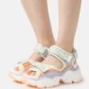 Buffalo Vegan Binary - Platform Sandals - Lavender/Multi-Coloured -Fashion Shoe Store c12d3605f6544af98cd8d9f3bfe0a173