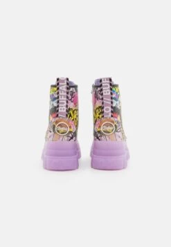 Buffalo Aspha- Platform Ankle Boots - Purple/Black Graffit -Fashion Shoe Store c30cb342455c44e7987918ccfd1fb5ee