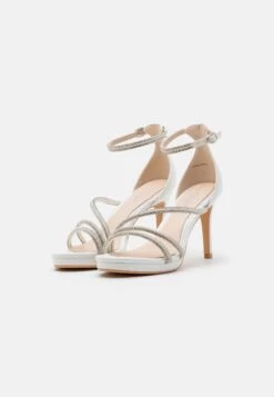 Buffalo Mary Shine - High Heeled Sandals - White -Fashion Shoe Store c48c3c230953409da6ace524f2c5edfc