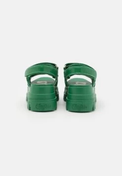 Buffalo Vegan Aspha - Platform Sandals - Croco Green -Fashion Shoe Store c4c1723aec41487c9eaf15e37ca49d8b