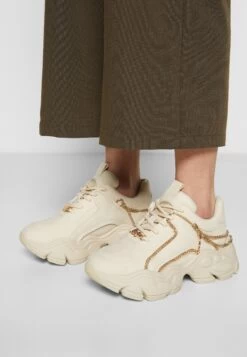 Buffalo Vegan Binary Chain 2.0 - Trainers - Beige/Gold -Fashion Shoe Store c59c2b260d1a43bdbe8a746f4cb30805