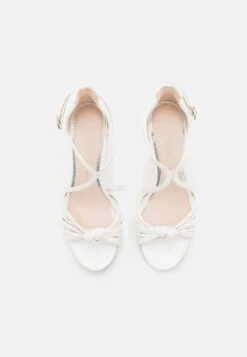 Buffalo Serena Bow Vegan - High Heeled Sandals - White -Fashion Shoe Store cc0d45f6bf674c13a64d841c0b0a5c2e