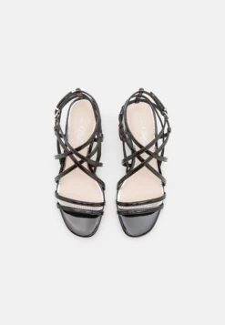 Buffalo Vegan Cage - Sandals - Black -Fashion Shoe Store cff96879ba89469c985fccb0131975b0