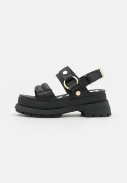 Buffalo Vegan Rude Ring - Platform Sandals -Fashion Shoe Store d4b19c48cc5448b692515c333b80ccc0