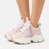 Buffalo Binary Glam - Trainers - Peach/Multi-Coloured -Fashion Shoe Store d7c98b4473264c338f351a9343481e12