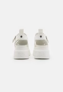 Buffalo Ava Fisher - Platform Sandals - White -Fashion Shoe Store dbd8ef3c17d7432bb511569d62b17b31
