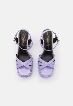 Buffalo Vegan May Donna - High Heeled Sandals - Lavender -Fashion Shoe Store e5da0164a2da45f68fc3884ad682b44b