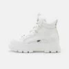 Buffalo Vegan Aspha Mid - High-Top Trainers - White -Fashion Shoe Store ebaa8cd9daaf4184ab59464a8564dd6b