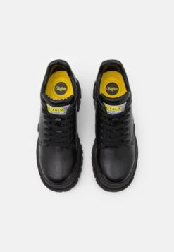 Buffalo Vegan Aspha - Casual Lace-Ups - Black -Fashion Shoe Store f01f3634dd6544df8d3271d5888e1fb5