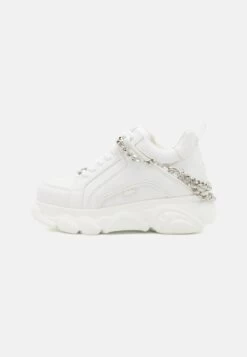 Buffalo Corin Chain- Trainers - White/Silver 9 Buffalo Corin Chain- Trainers - White/Silver -Fashion Shoe Store ff051b76fdea4f6f887a0a8b10cea0d1
