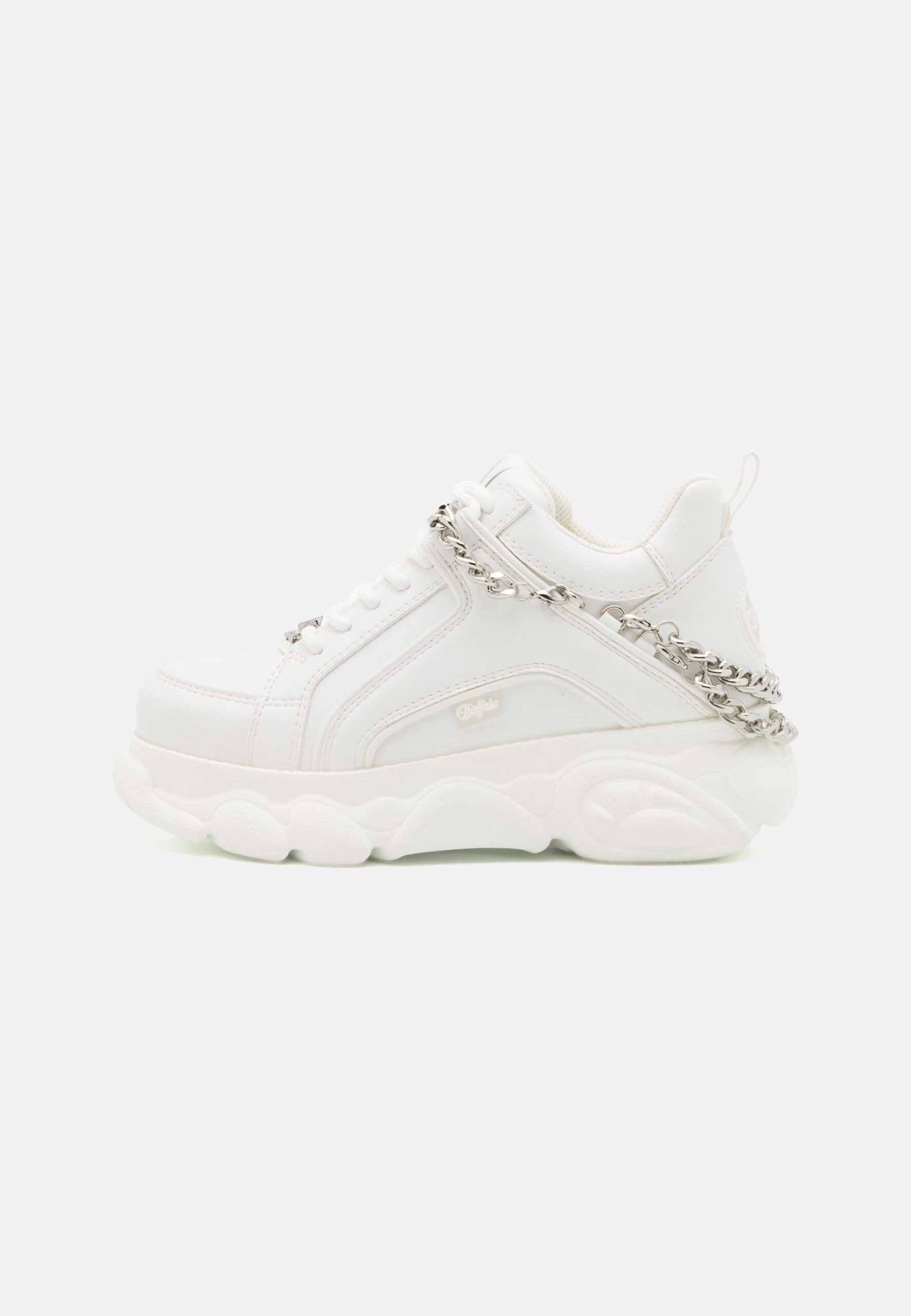 Buffalo Corin Chain- Trainers - White/Silver 4 Buffalo Corin Chain- Trainers - White/Silver - Image 2